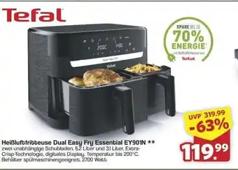 Famila Nord Ost Tefal Heißluftfritteuse Dual Easy Fry Essential EY901N Angebot