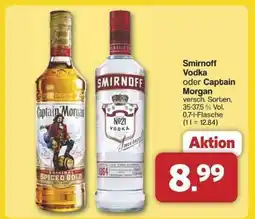 Famila Nord Ost Smirnoff Vodka oder Captain Morgan Angebot