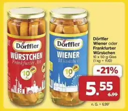 Famila Nord Ost Dörffler Wiener oder Frankfurter Würstchen Angebot