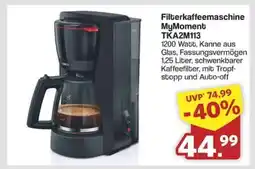 Famila Nord Ost Filterkaffeemaschine MyMoment TKA2M113 Angebot