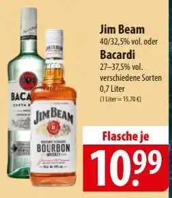 Famila Nord Ost Jim Beam oder Bacardi Angebot