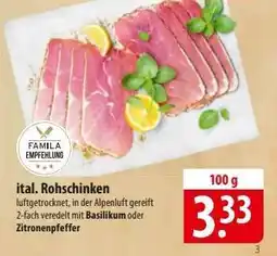 Famila Nord Ost ital. Rohschinken Angebot