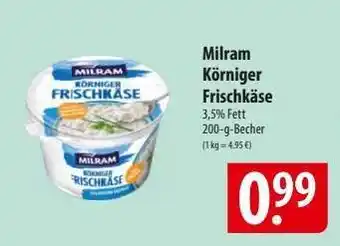 Famila Nord Ost Milram Körniger Frischkäse Angebot