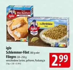 Famila Nord Ost Iglo Schlemmer-Filet oder Filegro Angebot