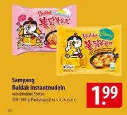 Famila Nord Ost Samyang Buldak Instantnudeln Angebot