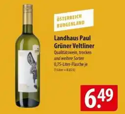 Famila Nord Ost Landhaus Paul Grüner Veltliner Angebot