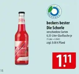 Famila Nord Ost beckers bester Die Schorle Angebot