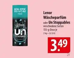 Famila Nord Ost Lenor Wäscheparfüm oder Un Stoppables Angebot