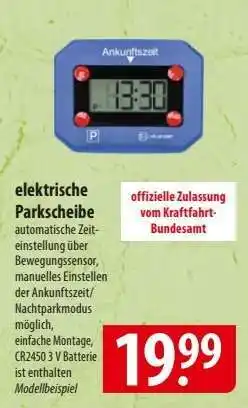 Famila Nord Ost elektrische Parkscheibe Angebot