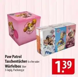 Famila Nord Ost Paw Patrol Taschentücher Angebot