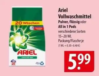 Famila Nord Ost Ariel Vollwaschmittel Angebot