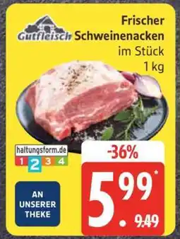 Edeka Frischer Schweinenacken im Stück 1 kg Angebot