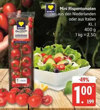 Edeka Mini-Rispentomaten Angebot