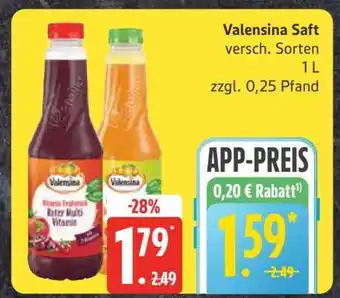 Edeka Valensina Saft Angebot