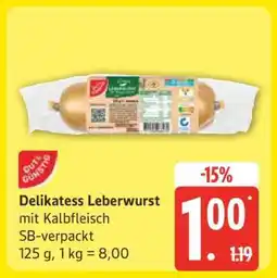Edeka Delikatess- Leberwurst Angebot