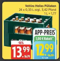 Edeka Veltins Helles Pülleken Angebot