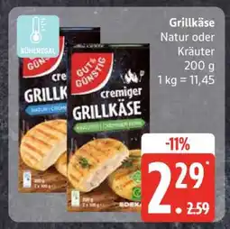 Edeka Grillkäse Natur oder Kräuter Angebot