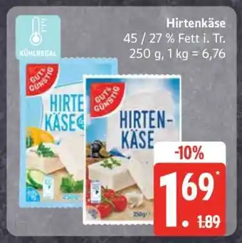 Edeka Hirtenkäse Angebot