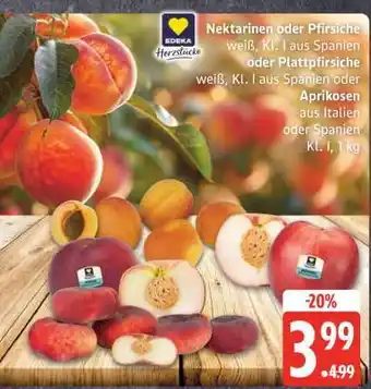Edeka Nektarinen oder Pfirsiche Angebot