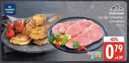 Edeka Kluftsteak aus der Schweineoberschale Angebot