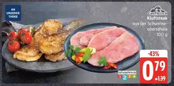 Edeka Kluftsteak aus der Schweineoberschale Angebot