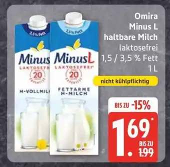 Edeka Omira Minus L haltbare Milch Angebot