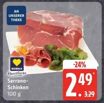 Edeka Serrano-Schinken Angebot