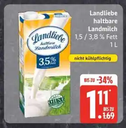 Edeka LANDLIEBE Haltbare Landmilch Angebot