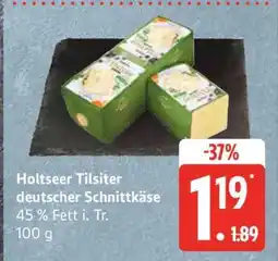 Edeka Holtseer Tilsiter deutscher Schnittkäse Angebot