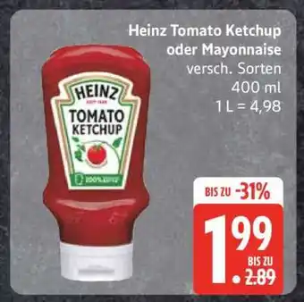 Edeka Heinz Tomato Ketchup oder Mayonnaise Angebot