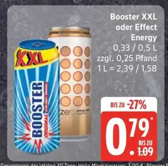 Edeka Booster XXL oder Effect Energy Angebot