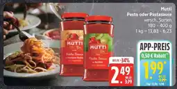 Edeka Mutti Pesto oder Pastasauce Angebot