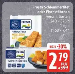 Edeka FROSTA Schlemmerfilet oder Fischstäbchen Angebot