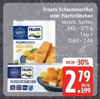 Edeka FROSTA Schlemmerfilet oder Fischstäbchen Angebot