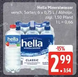 Edeka Hella Mineralwasser Angebot