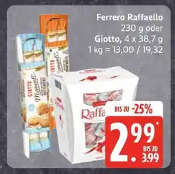 Edeka Ferrero Raffaello oder Giotto Angebot