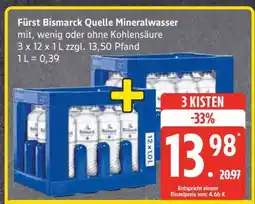Edeka Fürst Bismarck Quelle Mineralwasser Angebot