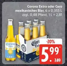 Edeka Corona Extra oder Cero Angebot
