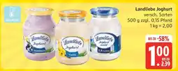Edeka LANDLIEBE Joghurt Angebot