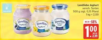 Edeka LANDLIEBE Joghurt Angebot