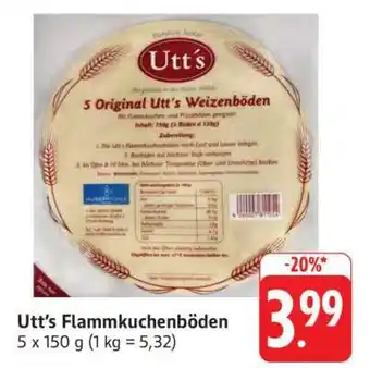 Edeka Utt's Flammkuchenböden Angebot