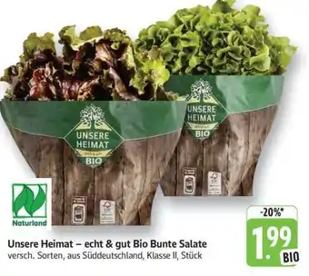 Edeka Unsere Heimat – echt & gut Bio Bunte Salate Angebot