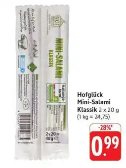 Edeka Hofglück Mini-Salami Klassik Angebot