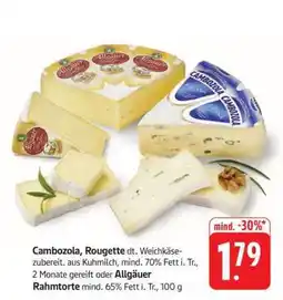 Edeka Cambozola, Rougette Angebot