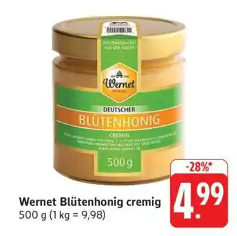 Edeka Wernet Blütenhonig cremig Angebot