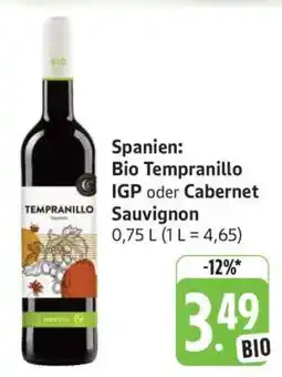 Edeka Bio Tempranillo IGP oder Cabernet Sauvignon Angebot