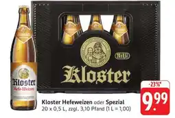 Edeka Kloster Hefeweizen oder Spezial Angebot