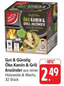 Edeka Gut & Günstig Öko Kamin & Grill Anzünder Angebot