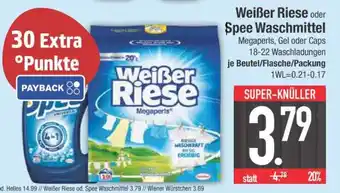 Edeka Weißer Riese oder Spee Waschmittel Angebot