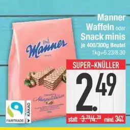 Edeka Manner Waffeln oder Snack minis Angebot